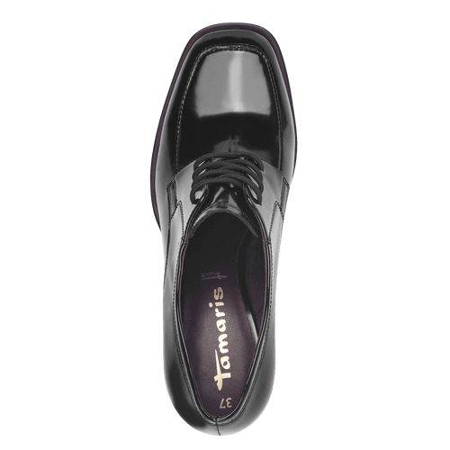 Pantofi Piele Naturala Zenda Black - Tamaris