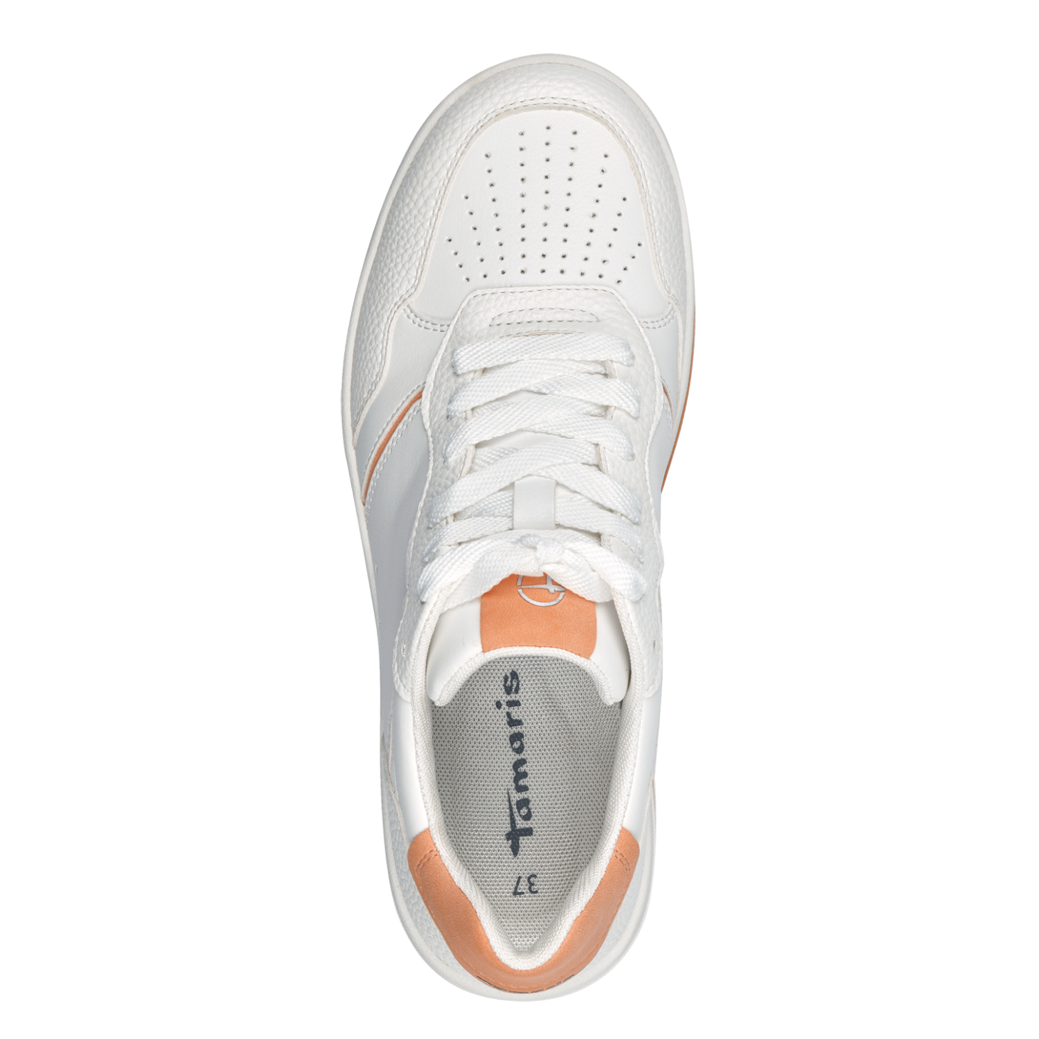 Pantofi Sport ARERNA WHITE/ORANGE - Tamaris