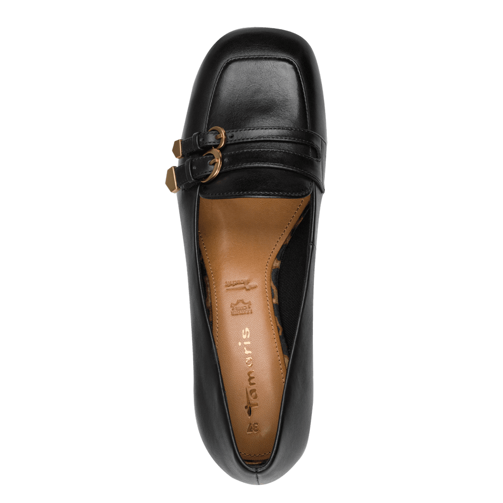 Pantofi Piele Naturala Soha Black - Tamaris