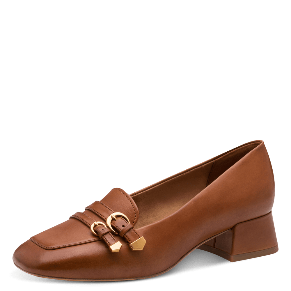 Pantofi Piele Naturala Soha COGNAC- Tamaris
