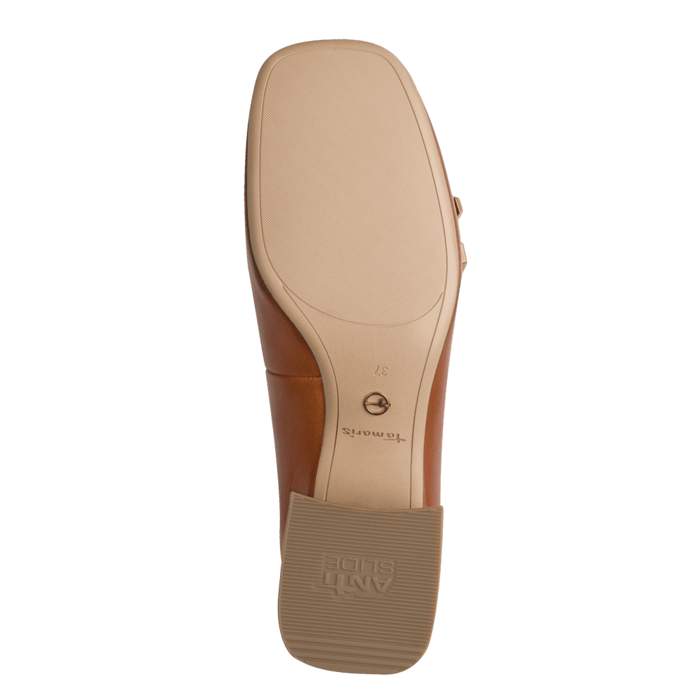 Pantofi Piele Naturala Soha COGNAC- Tamaris