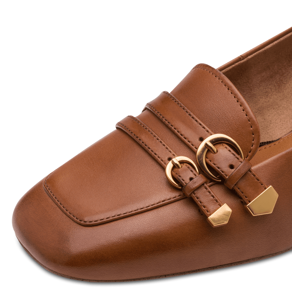 Pantofi Piele Naturala Soha COGNAC- Tamaris