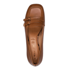 Pantofi Piele Naturala Soha COGNAC- Tamaris