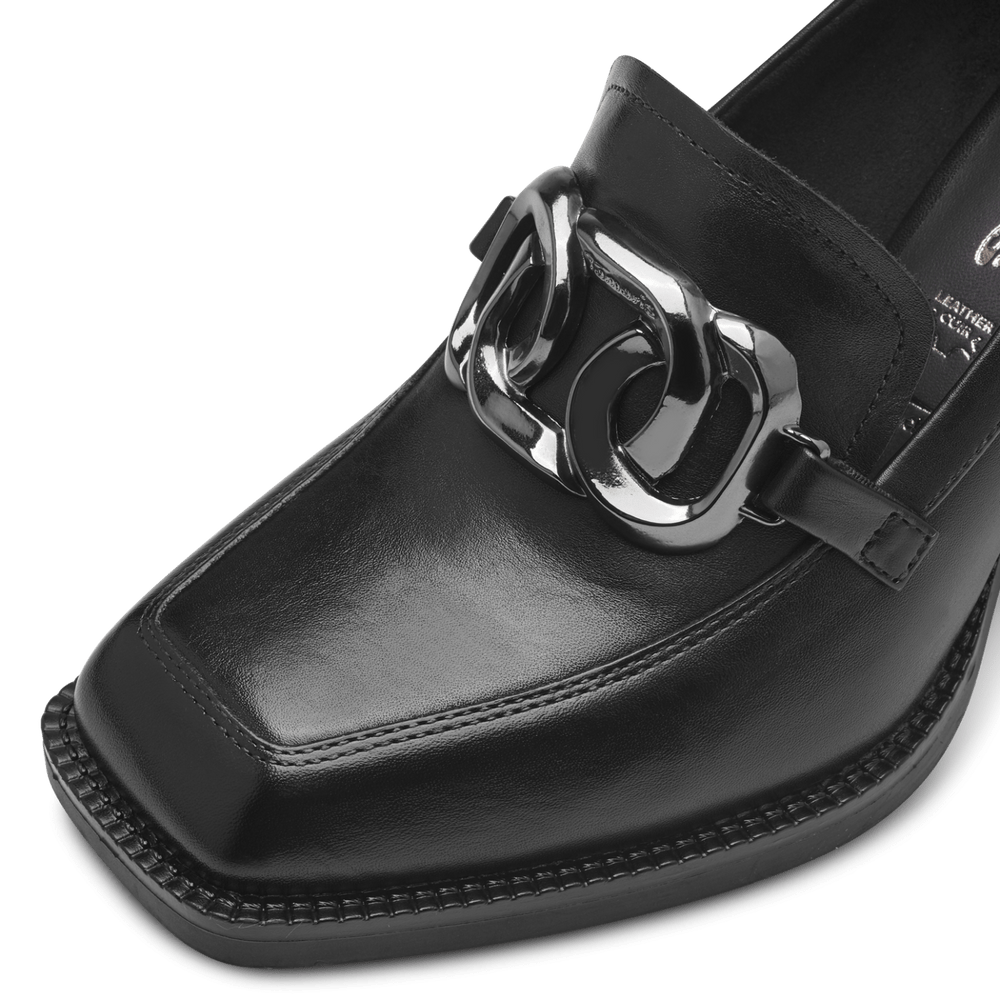 Pantofi Piele Naturala Majda Black -Tamaris