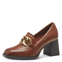 Pantofi Piele Naturala Majda Cognac -Tamaris