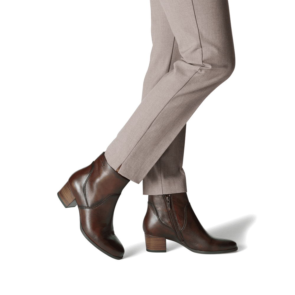 Ghete  1-25032-43-348 COGNAC LEATHER - Tamaris