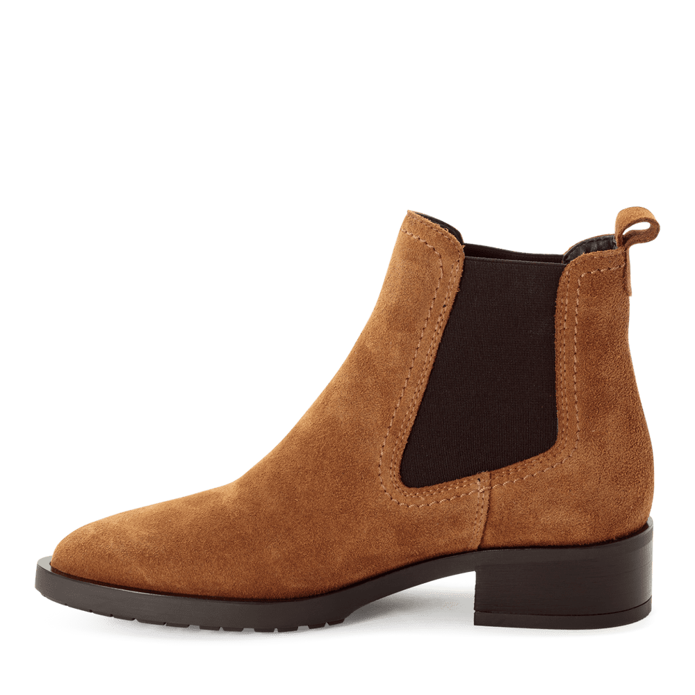 Botine Piele Naturala 1-25322-45 Cognac - Tamaris