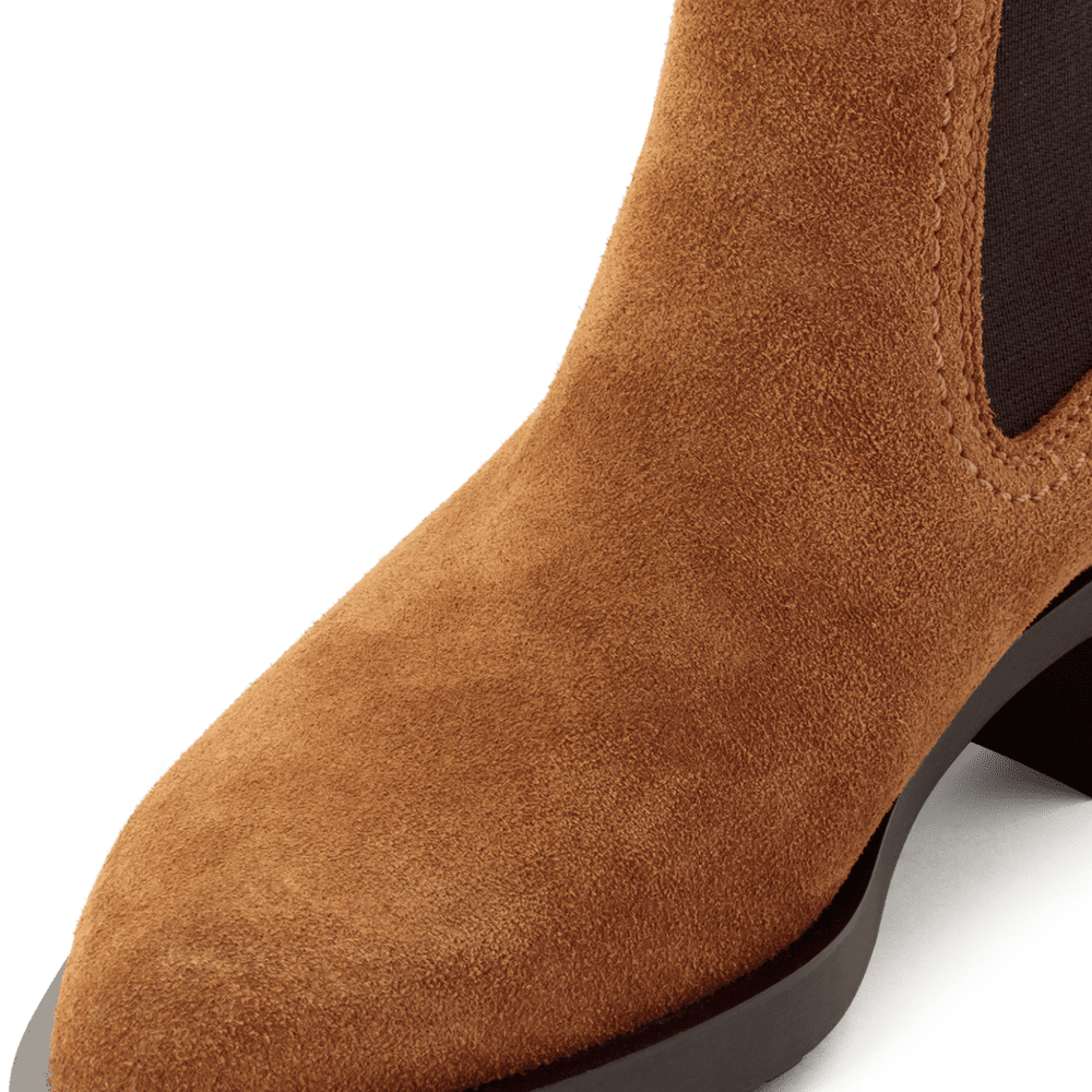 Botine Piele Naturala 1-25322-45 Cognac - Tamaris