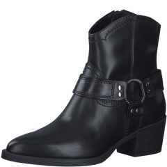 Botine Piele Naturala Kimye Black - Tamaris