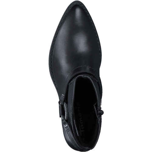 Botine Piele Naturala Kimye Black - Tamaris