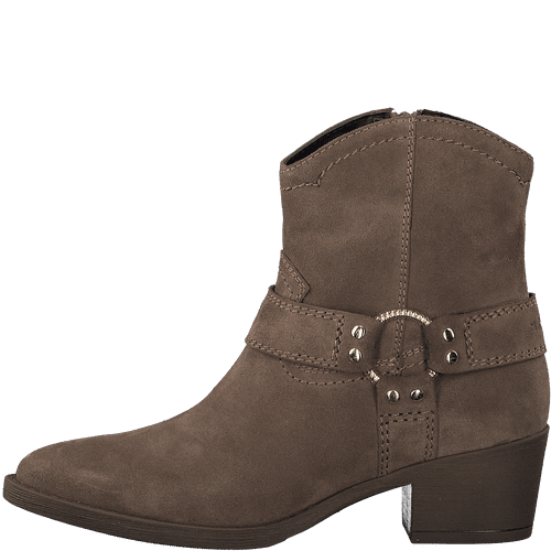 Botine Piele Naturala Kimye Brown - Tamaris