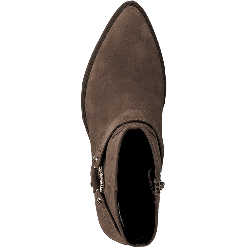 Botine Piele Naturala Kimye Brown - Tamaris