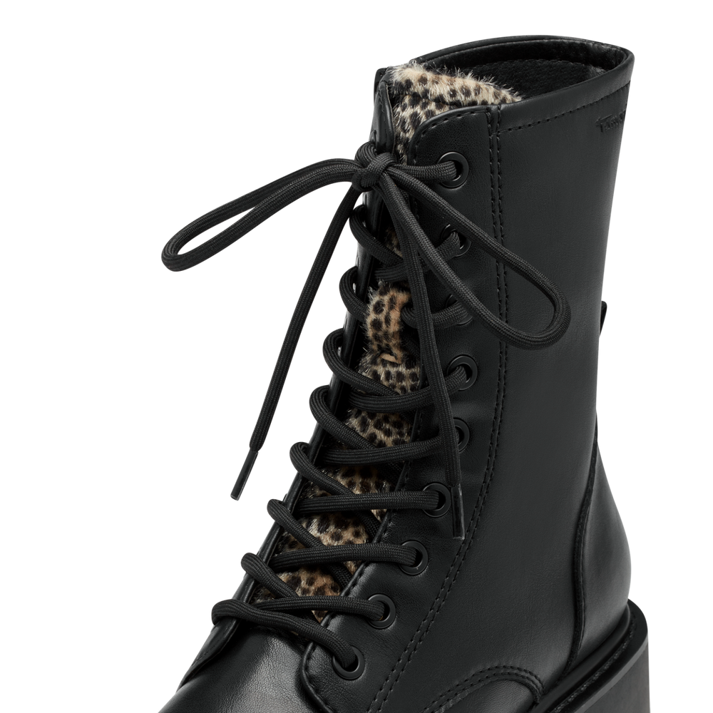Ghete  1-25908-41-090 BLACK/LEOPARD- Tamaris