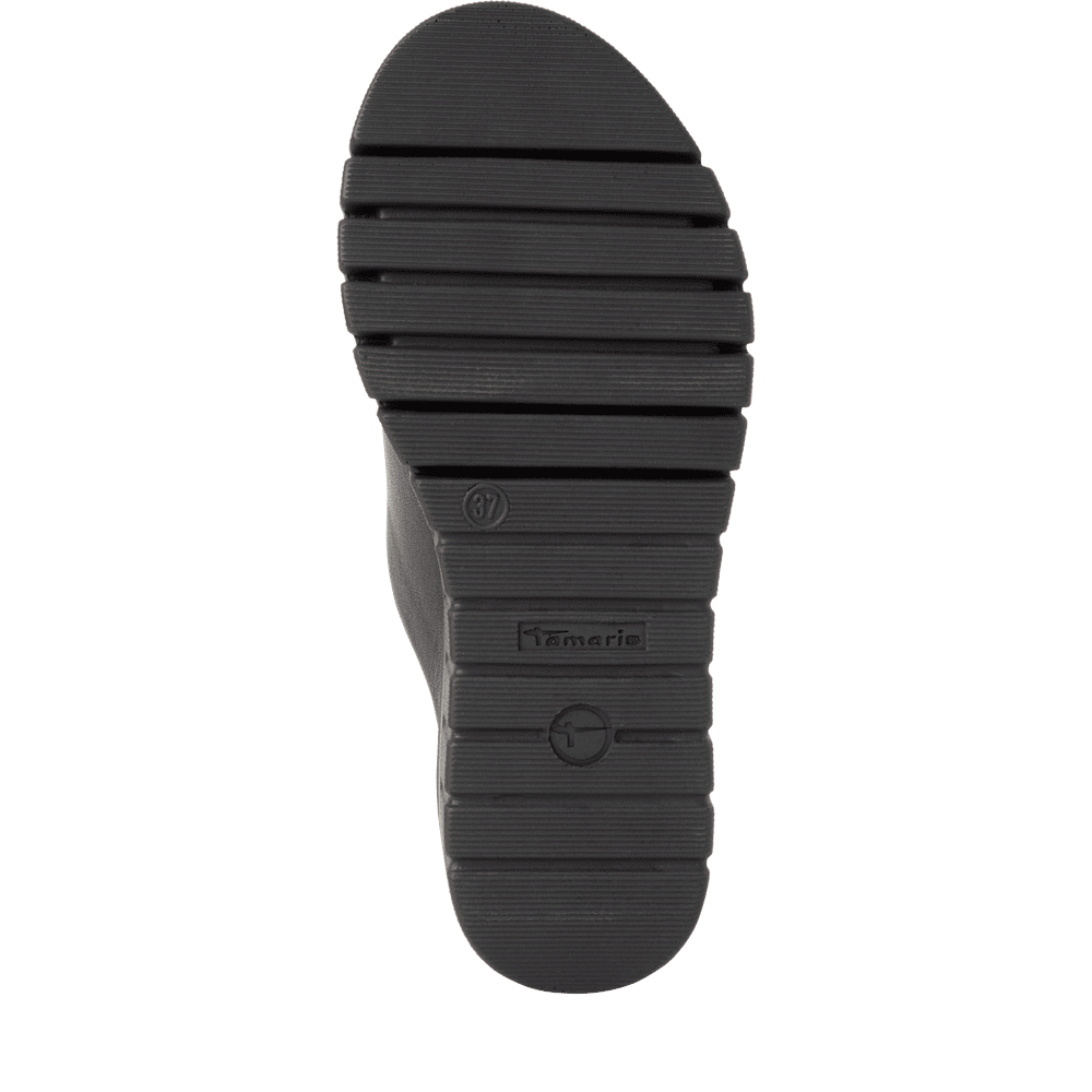 Saboti Piele Naturala Maka Black - Tamaris
