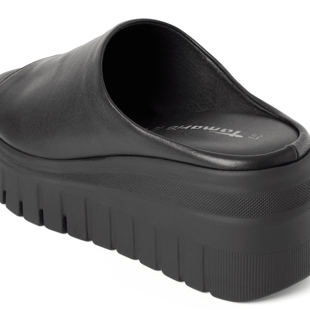 Saboti Piele Naturala Maka Black - Tamaris