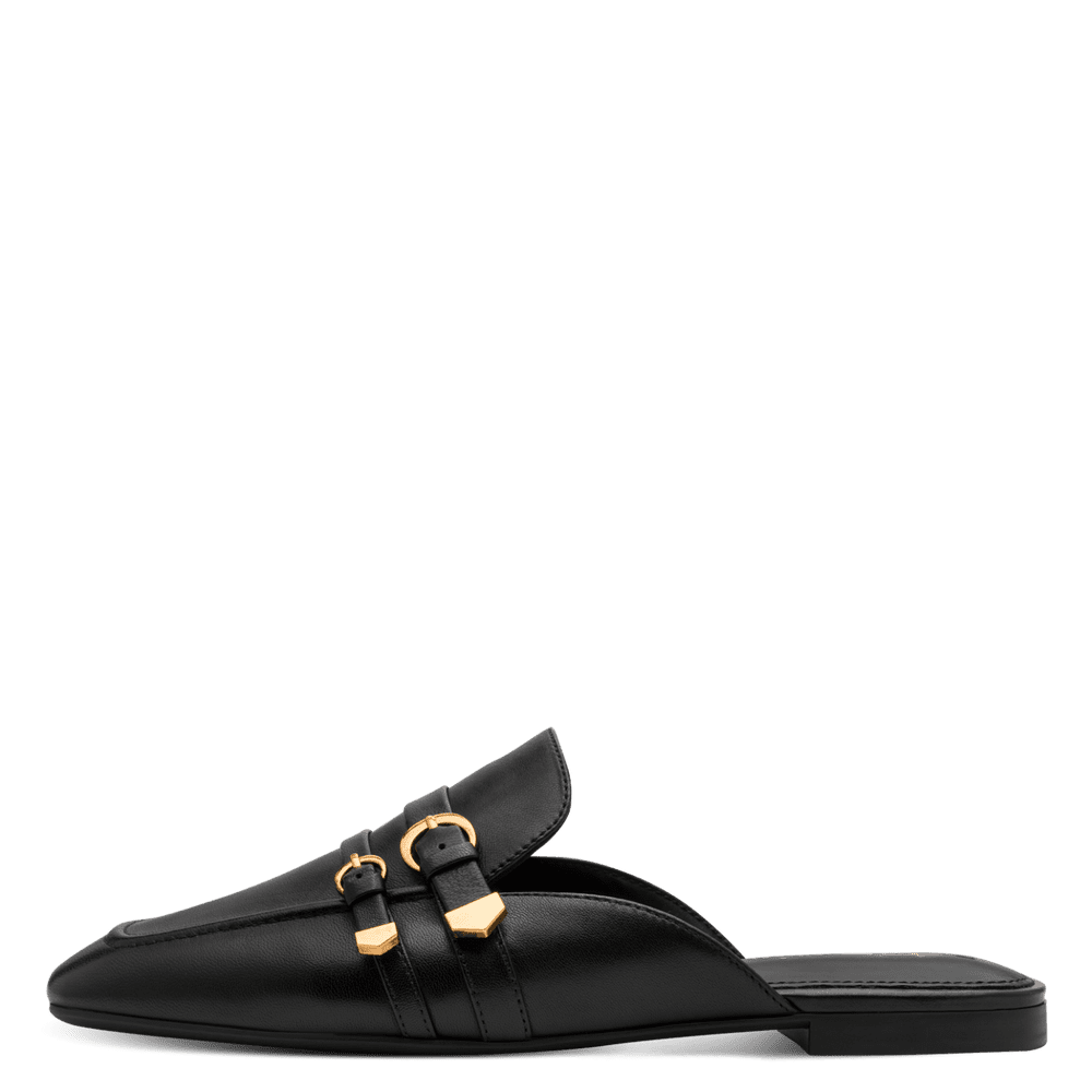 Saboti Piele Naturala Mercury Black - Tamaris