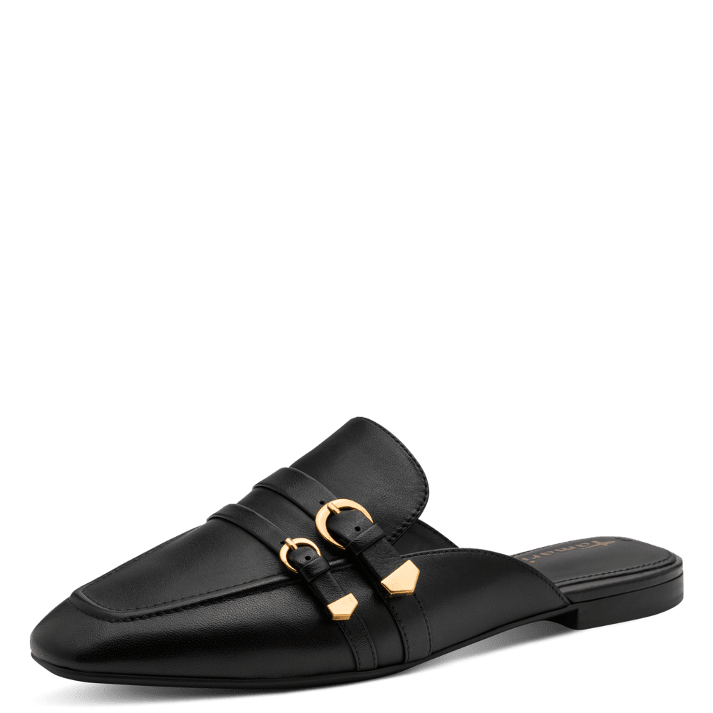 Saboti Piele Naturala Mercury Black - Tamaris