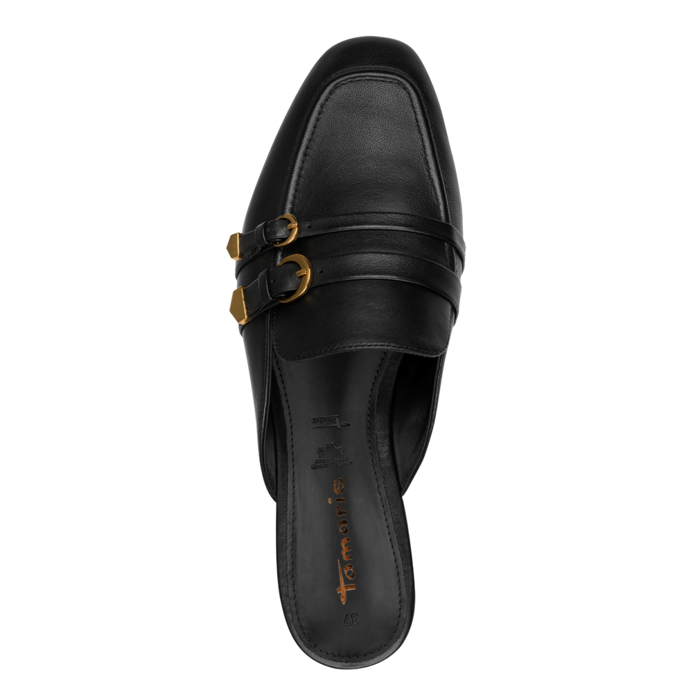 Saboti Piele Naturala Mercury Black - Tamaris