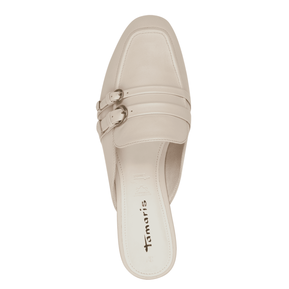 Saboti Piele Naturala Mercury Ivory - Tamaris