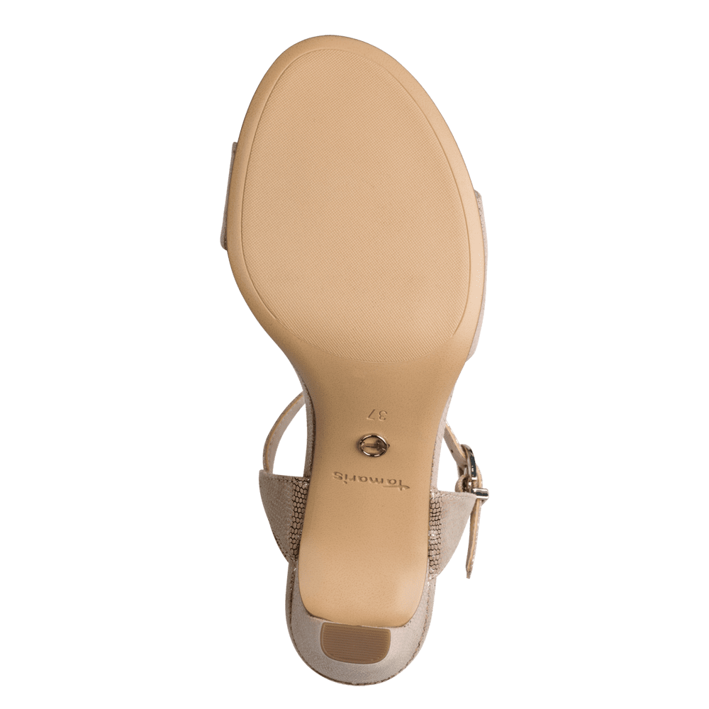 Sandale Cu Toc Baby GOLD STRUCT - Tamaris