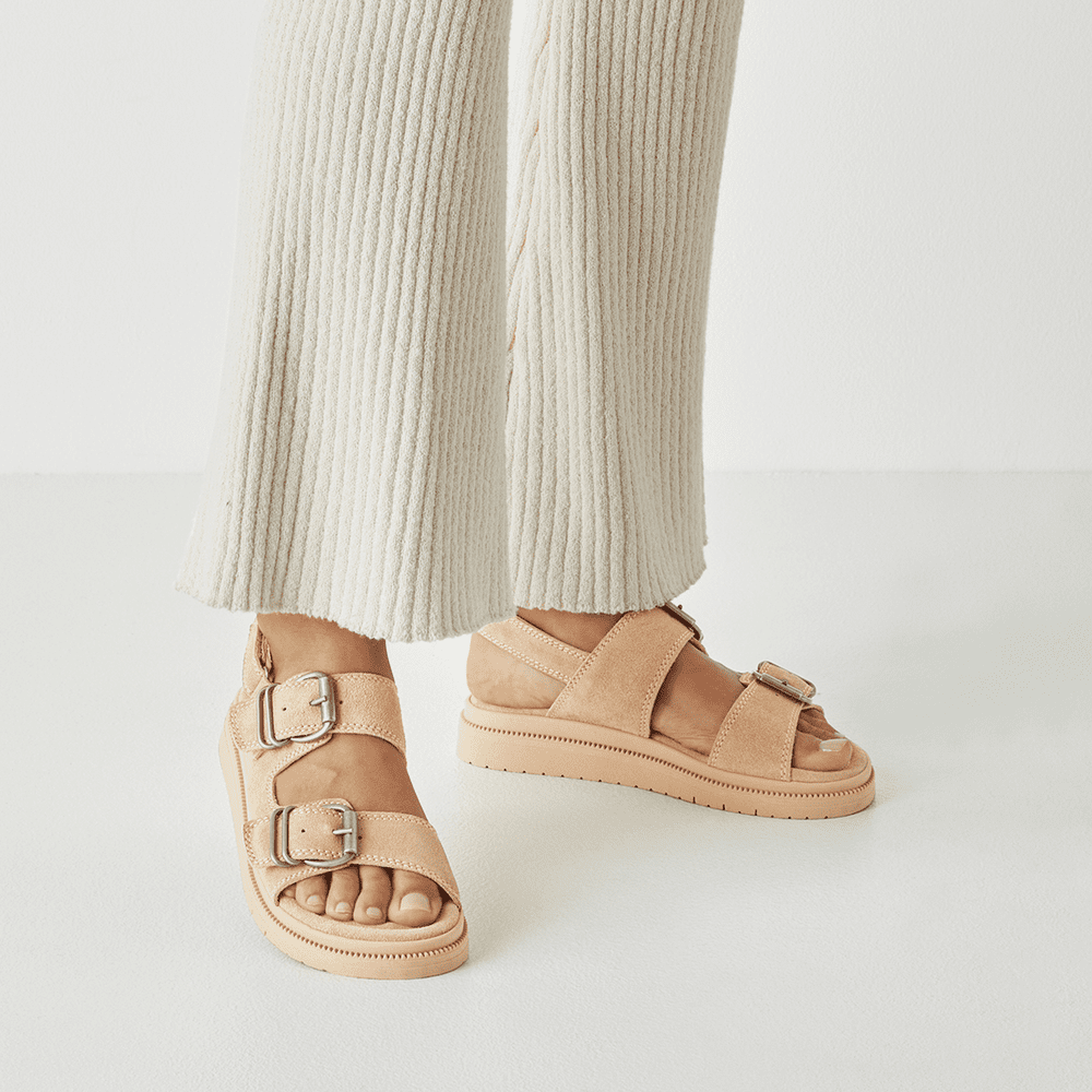 Sandale Piele Naturala Malva Beige - Tamaris