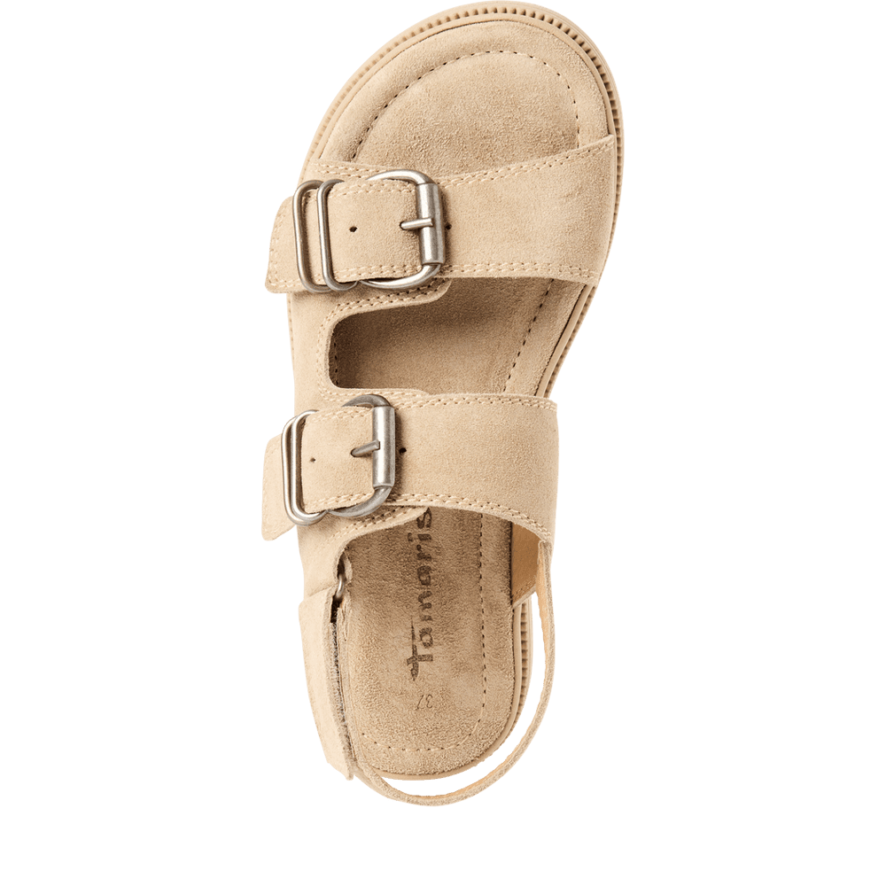 Sandale Piele Naturala Malva Beige - Tamaris