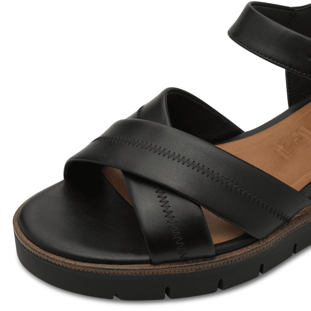 Sandale Piele Naturala Deborah Black - Tamaris