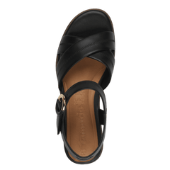 Sandale Piele Naturala Deborah Black - Tamaris