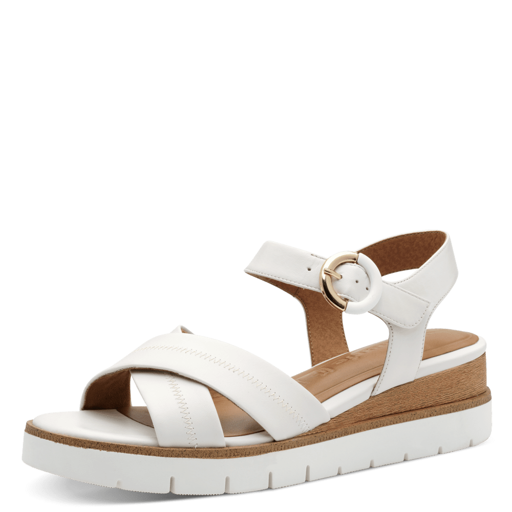 Sandale Piele Naturala Deborah White - Tamaris