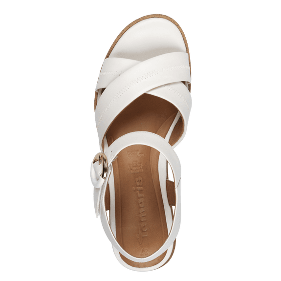 Sandale Piele Naturala Deborah White - Tamaris