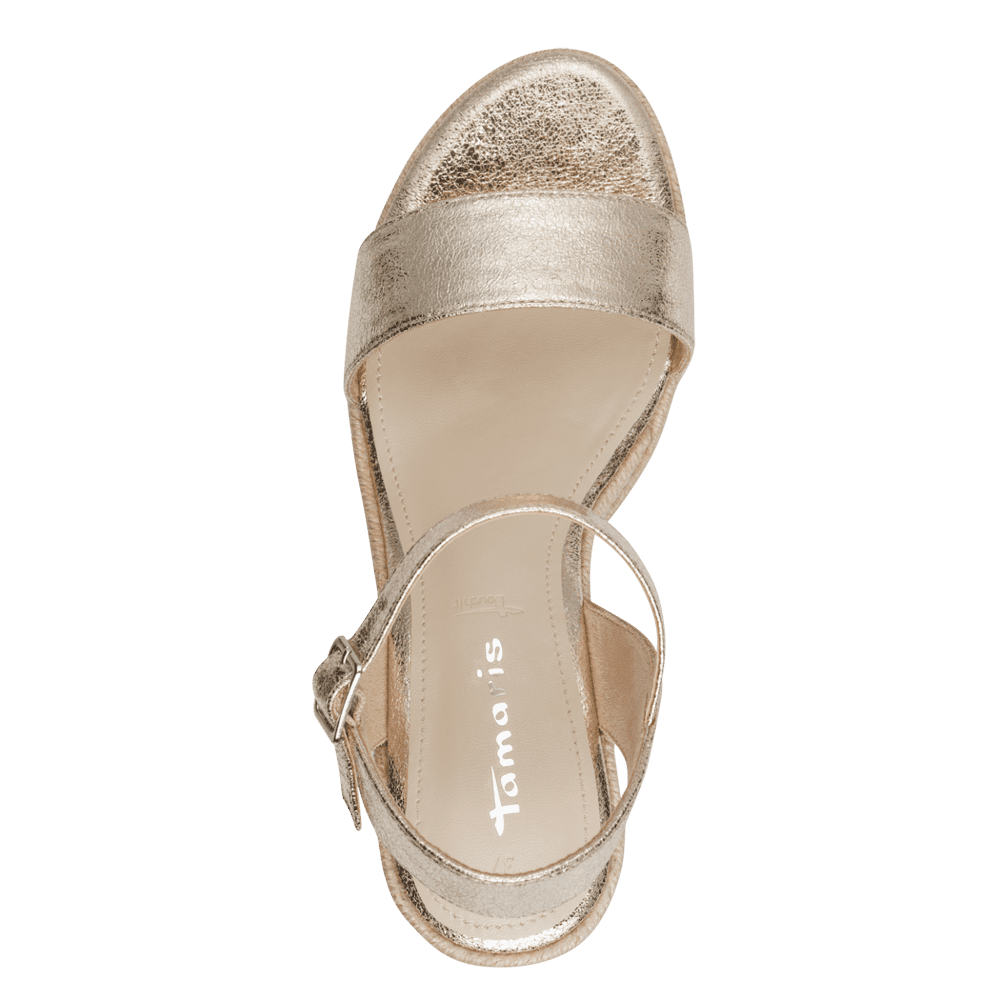 Sandale Cu Platforma Stefania Light Gold - Tamaris