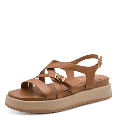 Sandale Piele Naturala Azza Cognac- Tamaris