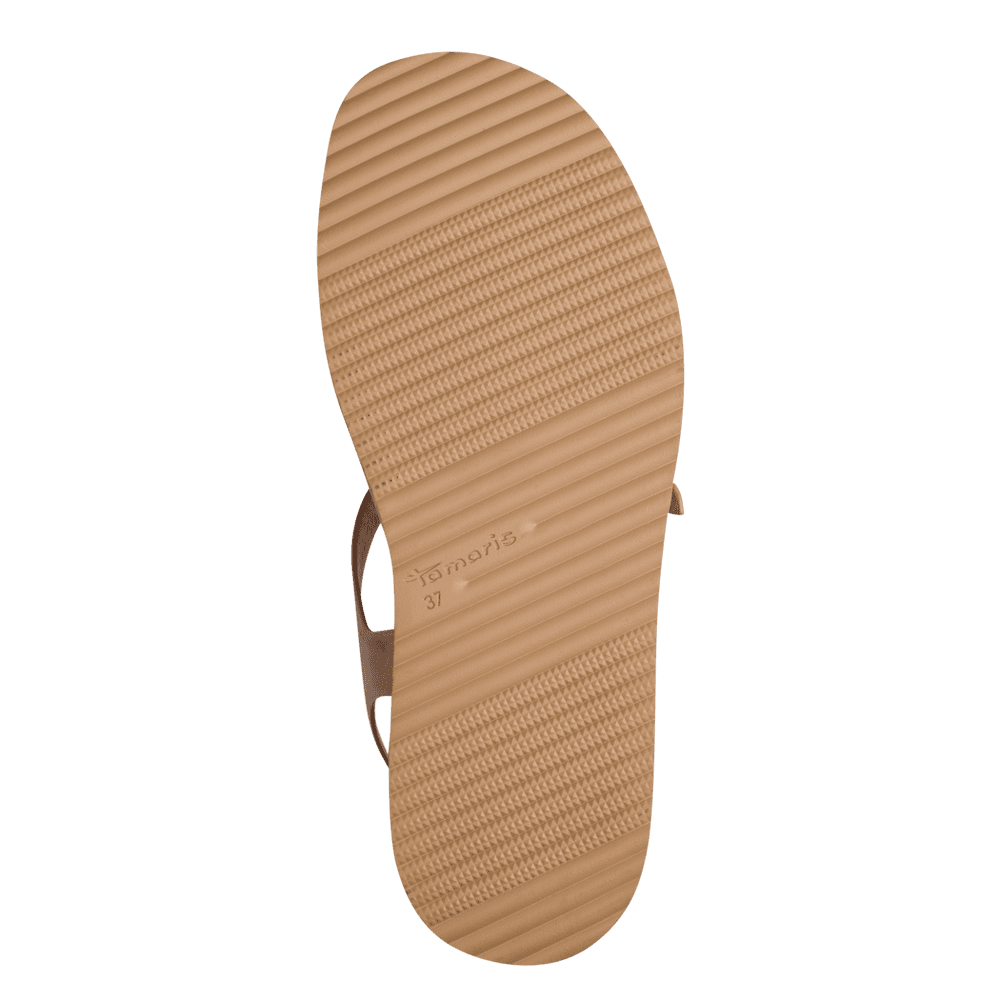 Sandale Piele Naturala Azza Cognac- Tamaris