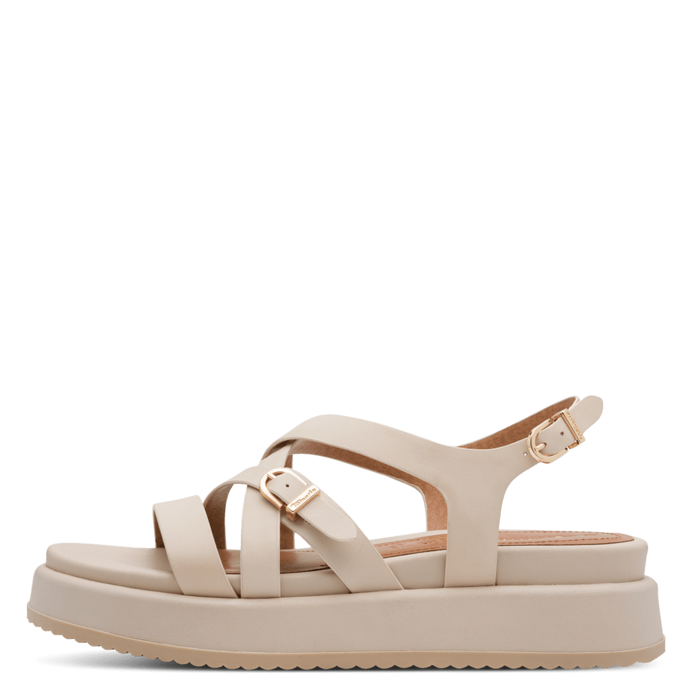 Sandale Piele Naturala Azza Ivory - Tamaris