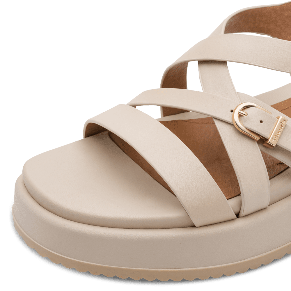 Sandale Piele Naturala Azza Ivory - Tamaris