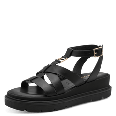 Sandale Piele Naturala Elly Black - Tamaris