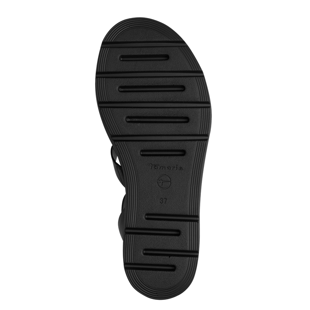 Sandale Piele Naturala Elly Black - Tamaris