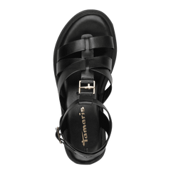 Sandale Piele Naturala Elly Black - Tamaris