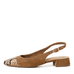 Pantofi Piele Naturala Lea COGNAC STRUCT.- Tamaris