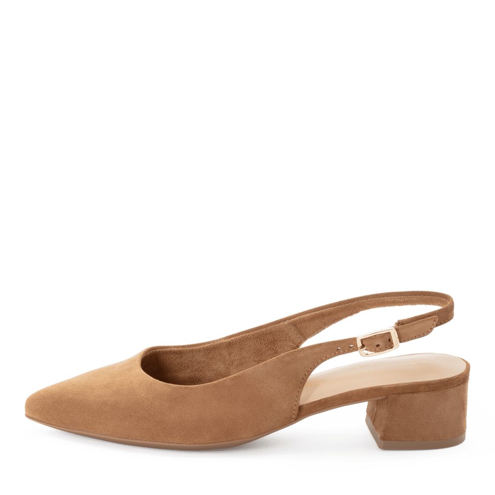 Pantofi Piele Naturala Eva Cognac - Tamaris
