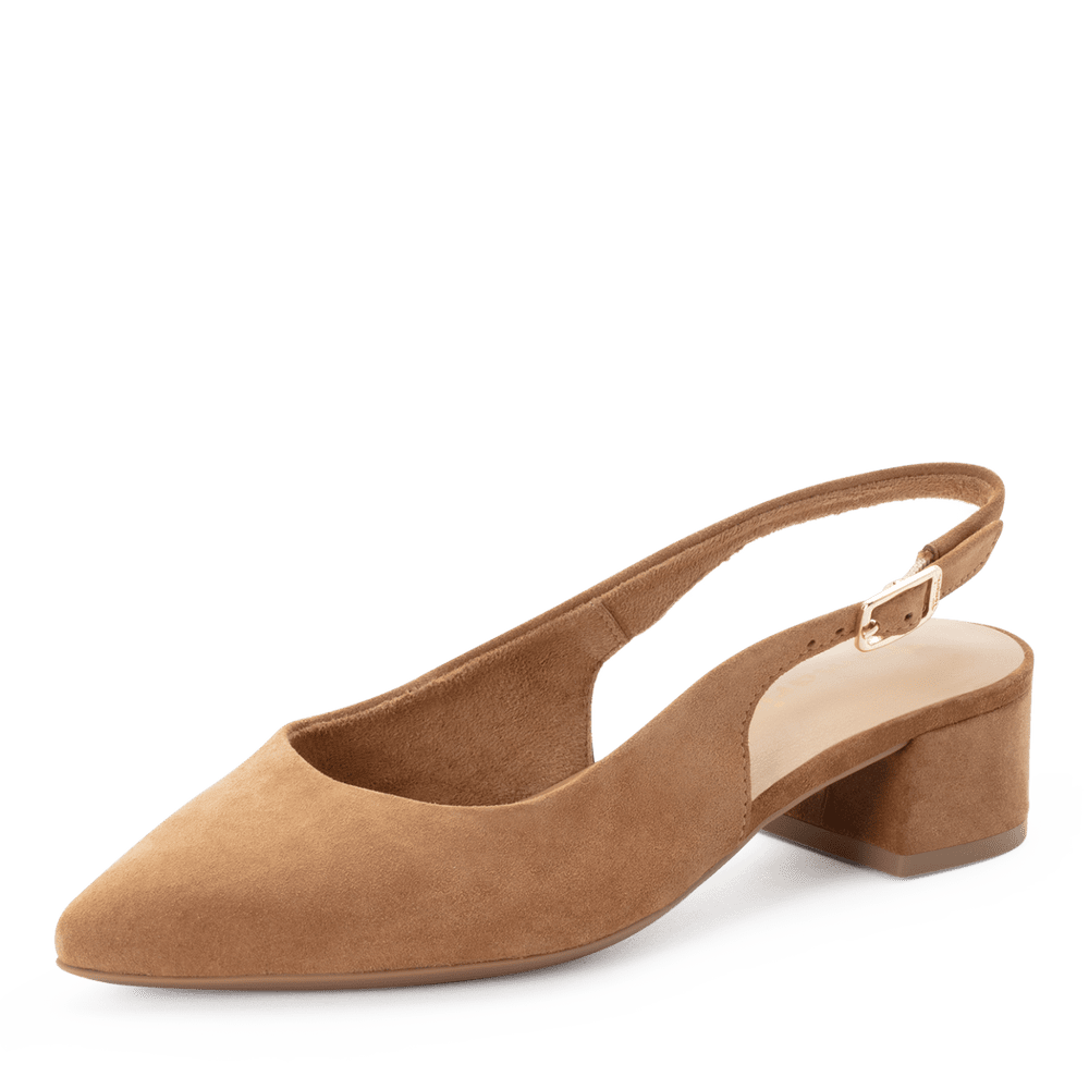 Pantofi Piele Naturala Eva Cognac - Tamaris