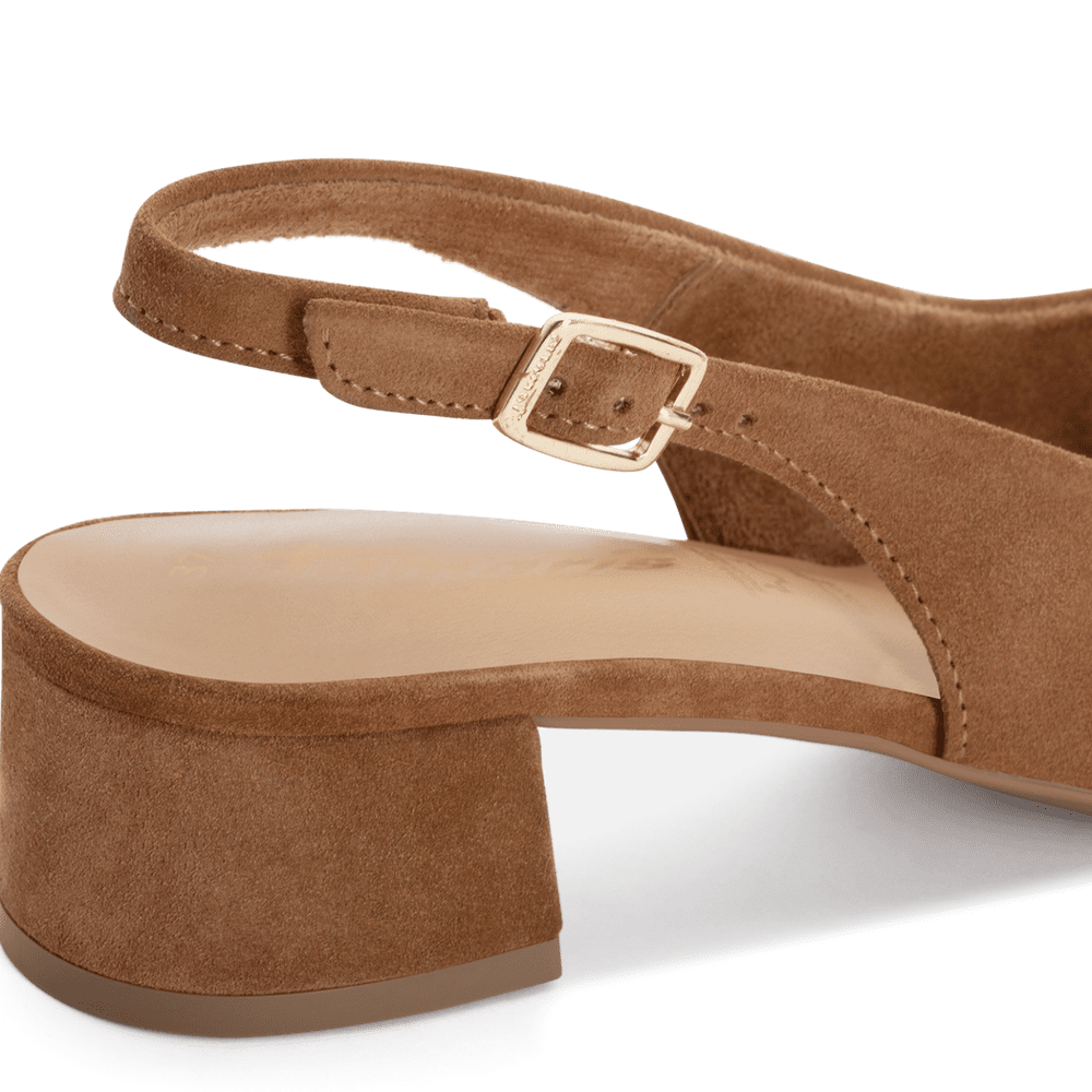 Pantofi Piele Naturala Eva Cognac - Tamaris