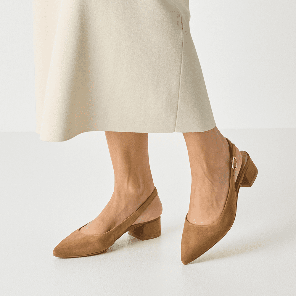 Pantofi Piele Naturala Eva Cognac - Tamaris