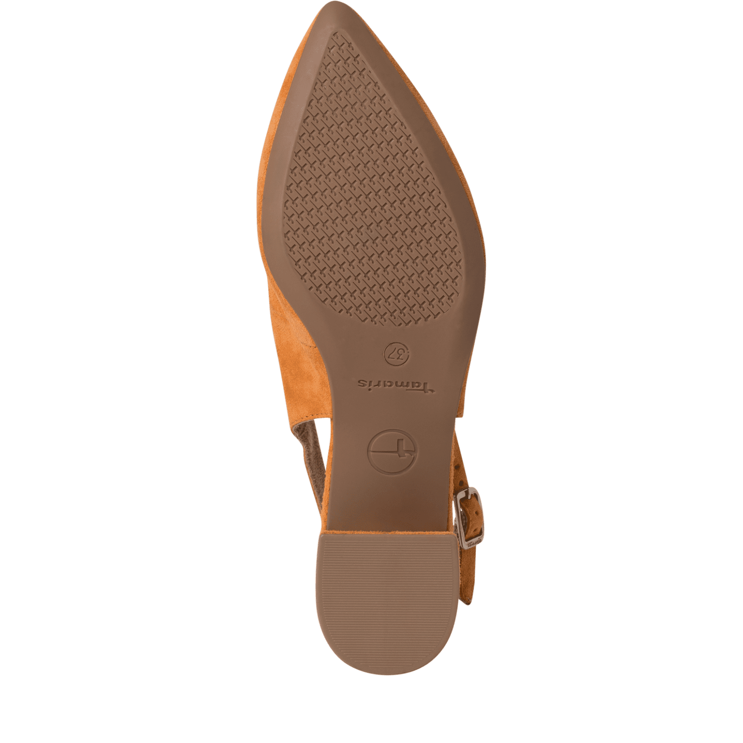 Pantofi Piele Naturala Eva Orange - Tamaris