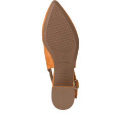 Pantofi Piele Naturala Eva Orange - Tamaris