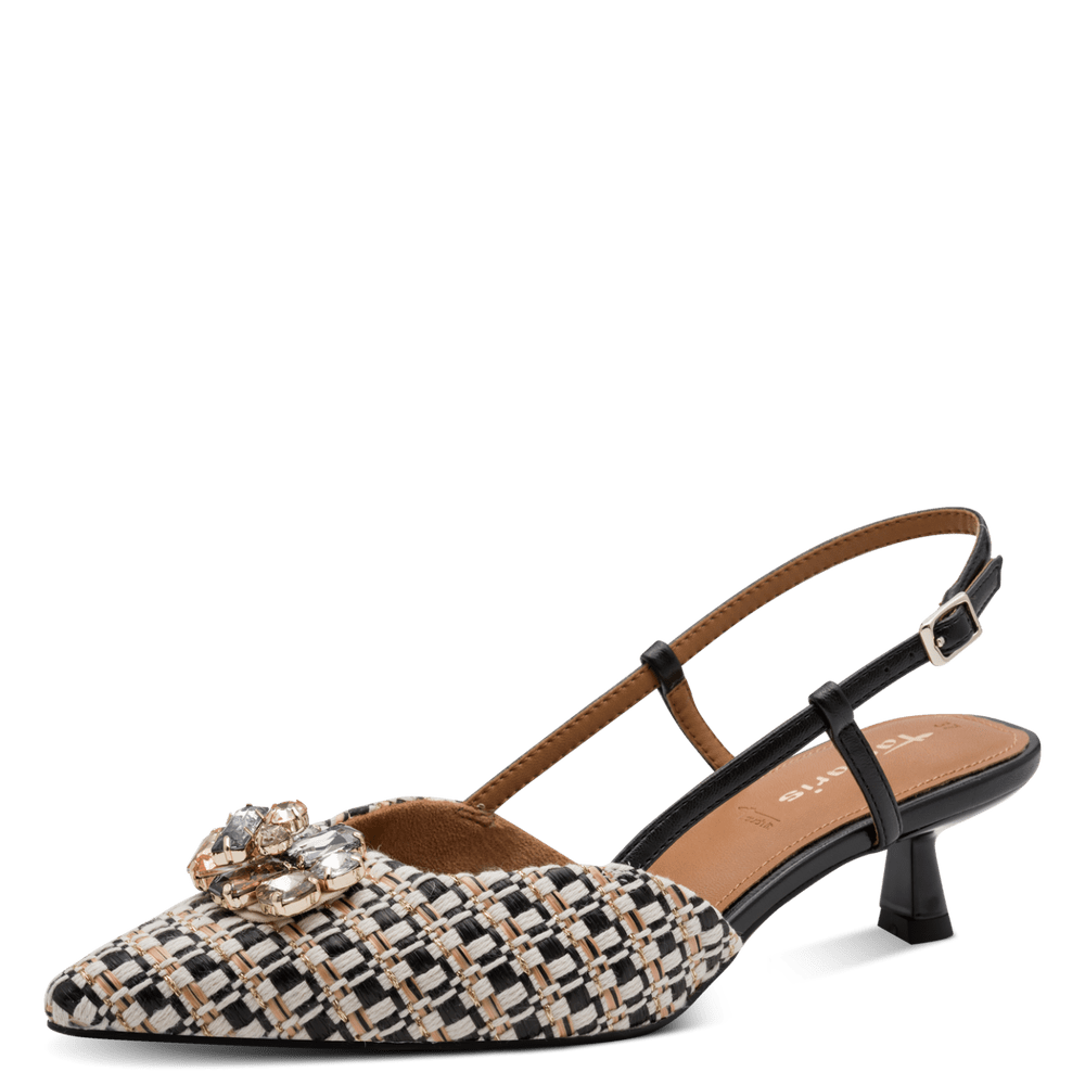 Pantofi Decupat Melek BLACK COMB - Tamaris