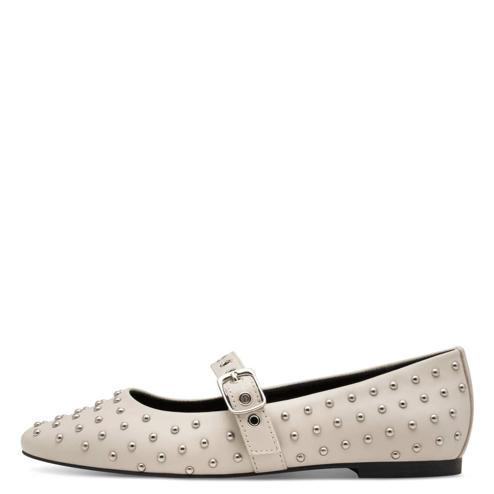 Pantofi  Piele Naturala Nolli Cream - Marco Tozzi