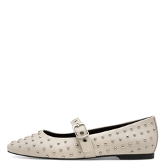 Pantofi  Piele Naturala Nolli Cream - Marco Tozzi