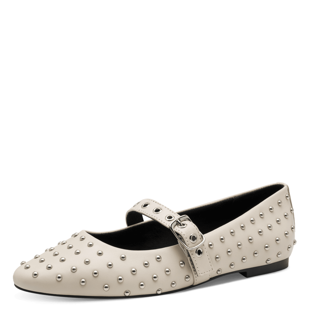 Pantofi  Piele Naturala Nolli Cream - Marco Tozzi