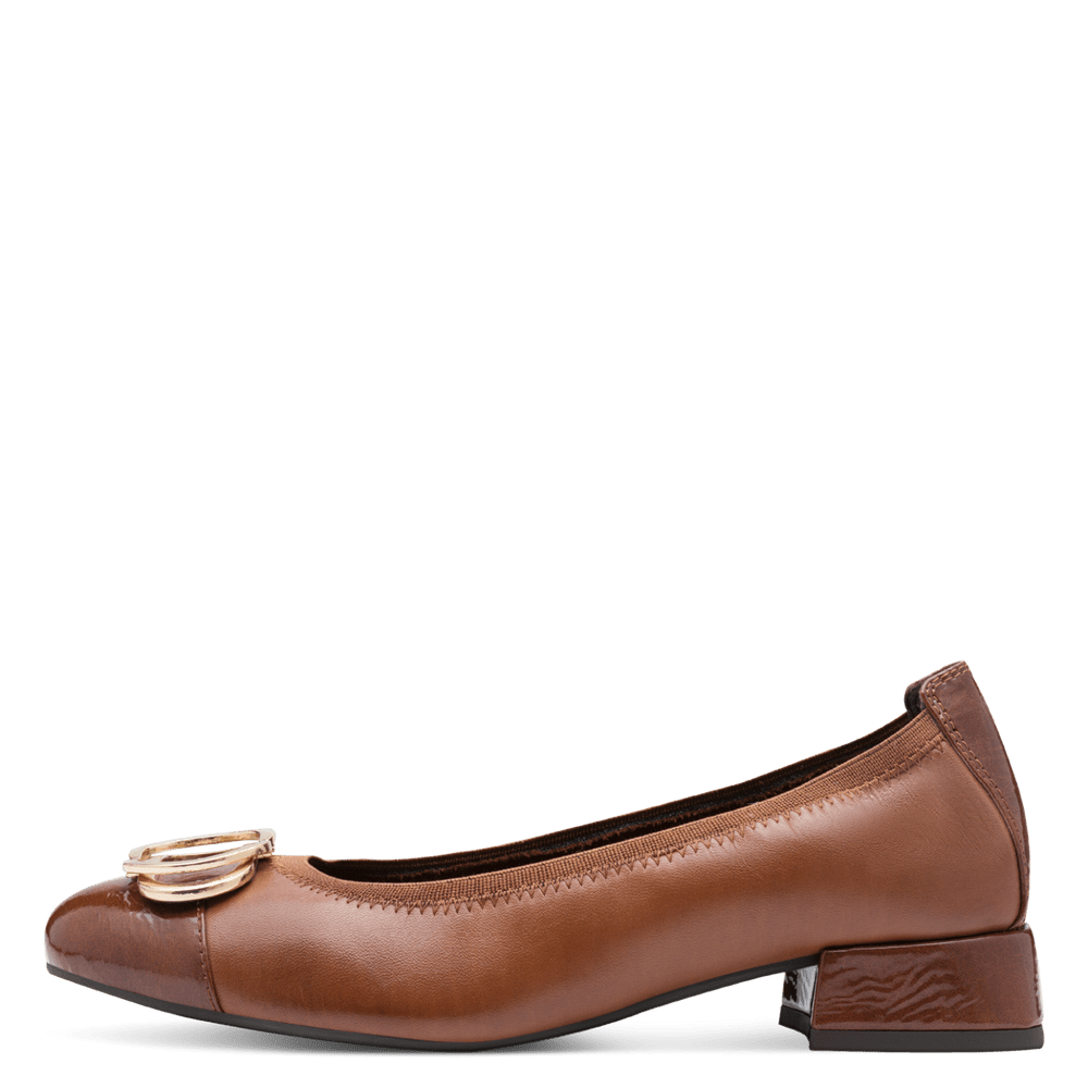 Pantofi Piele Naturala WISPAR Cognac - Marco Tozzi